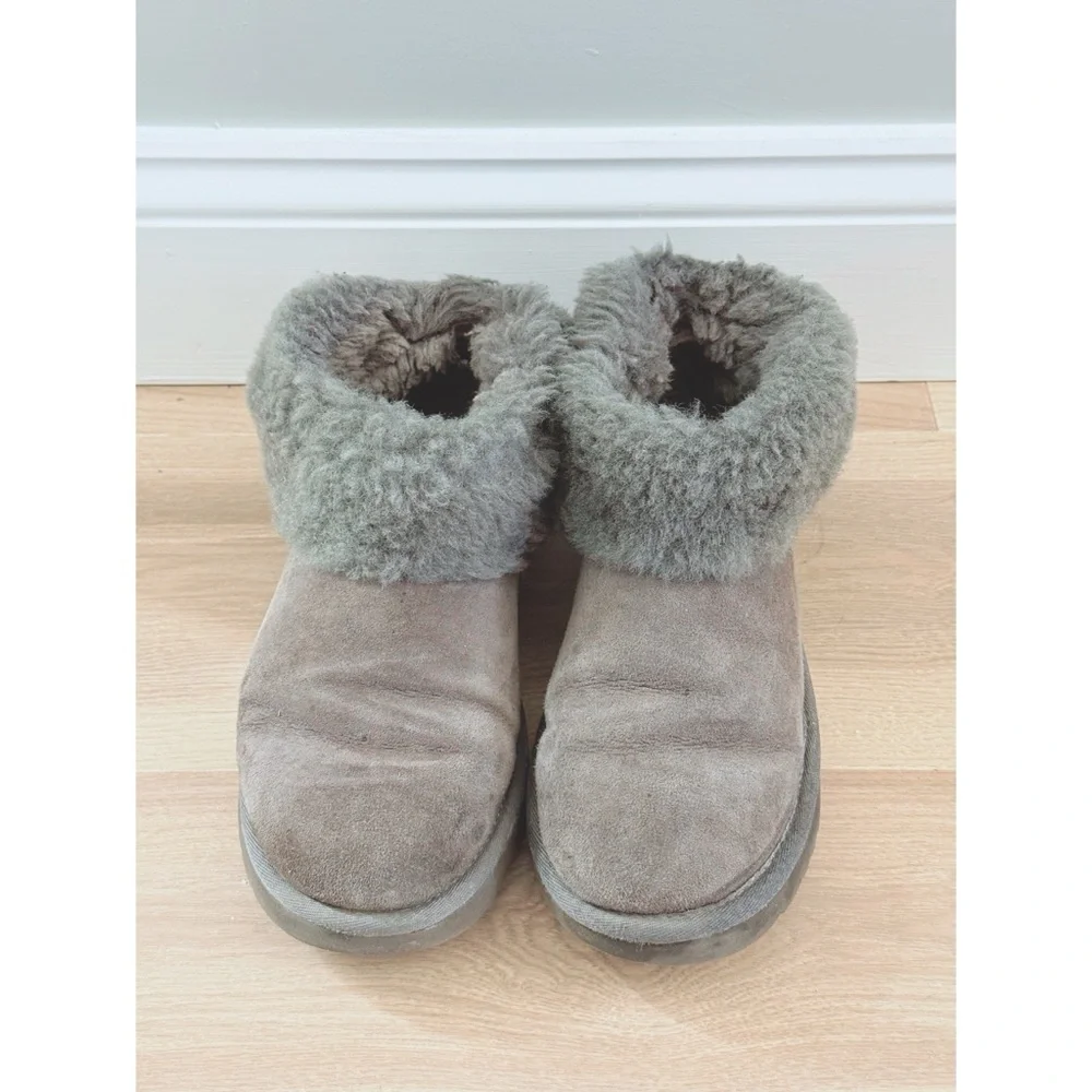 Ugg Mini Fluff Boots in Gray